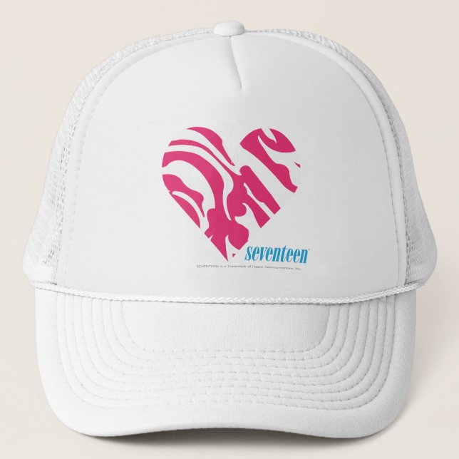 Zebra Magenta 2 Trucker Hat (Front)