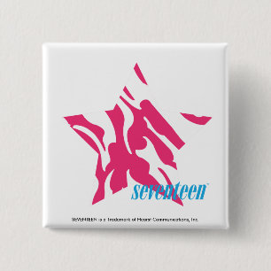 Zebra Magenta 4 15 Cm Square Badge