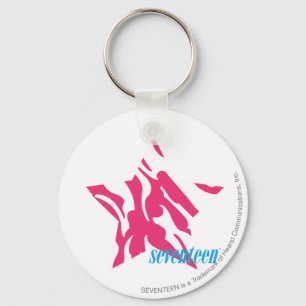 Zebra Magenta 4 Key Ring