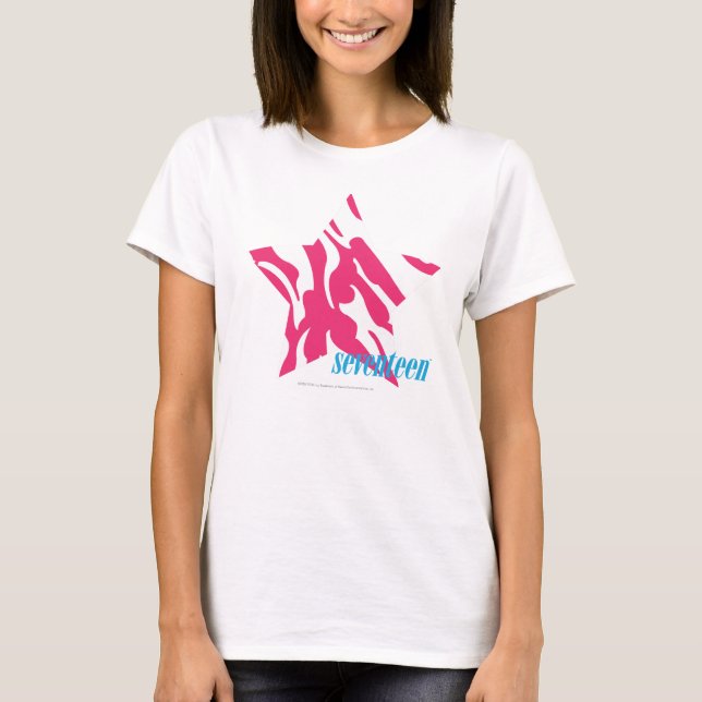 Zebra Magenta 4 T-Shirt (Front)