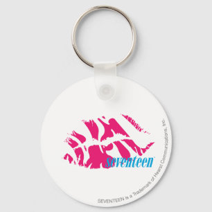 Zebra Magenta Key Ring