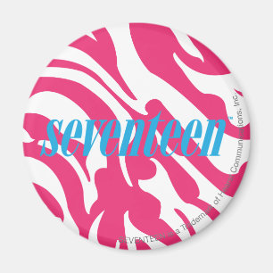 Zebra Magenta Magnet