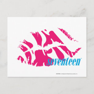 Zebra Magenta Postcard