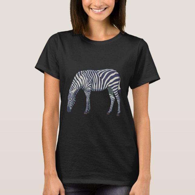 Zebra Men's Animal Motif Women's Animals Z T-Shirt (Front)
