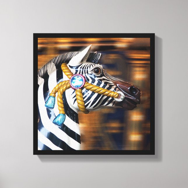 Zebra merry-go-round Canvas series 20 (Front)