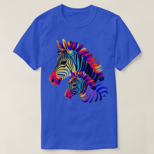 Zebra Mothers Day T-Shirt (Design Front)