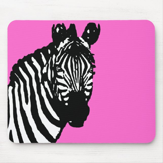 zebra. mouse mat (Front)
