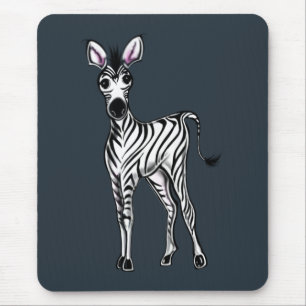 Zebra mouse mat