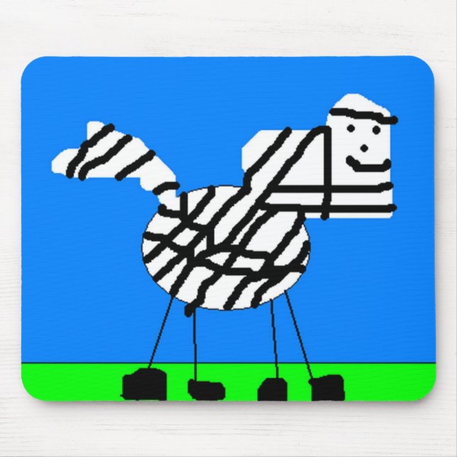Zebra Mouse Mat (Front)