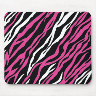 Zebra Mousepad - Pink & White