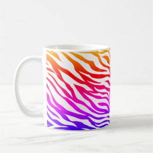 Zebra Multicolored Skin Stripes Pattern-15392 Coffee Mug