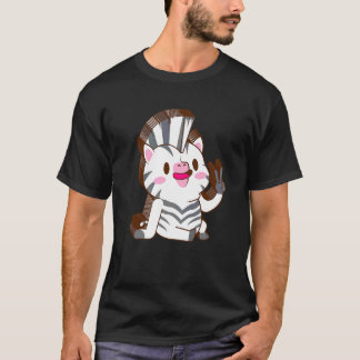Zebra Multilayer Peace Relaxed Cute Aesthetic T-Shirt