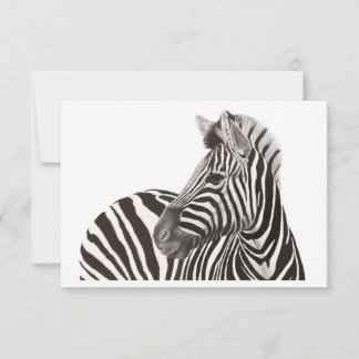Zebra Note Card