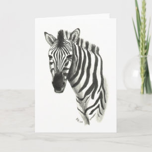 Zebra Note Card