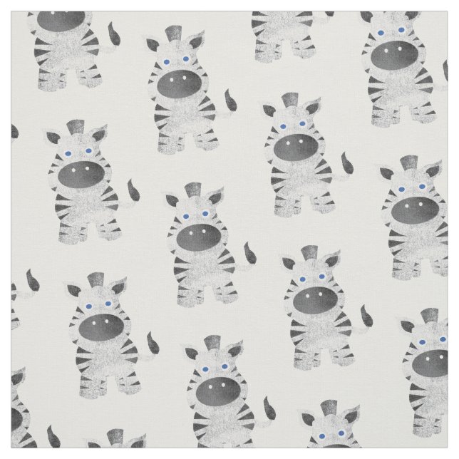 Zebra Nursery Fabric (Swatch)