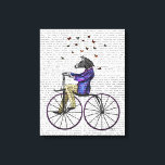 Zebra On Bicycle Canvas Print<br><div class="desc">Transportation & Travel</div>