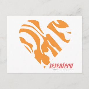 Zebra Orange 2 Postcard