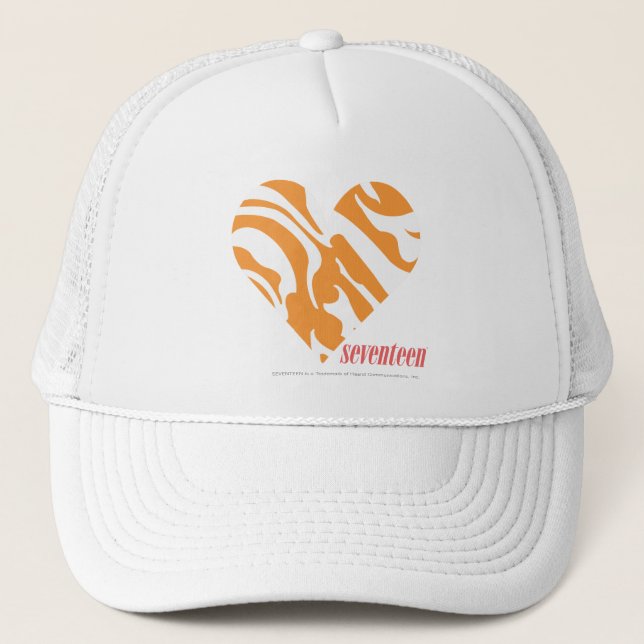 Zebra Orange 2 Trucker Hat (Front)
