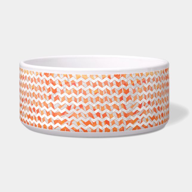Zebra Orange and White Print (Right)