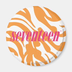 Zebra Orange Magnet