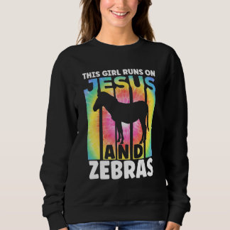 Zebra Outfit for Zebra Lovers for Women Girls_2 Sweatshirt