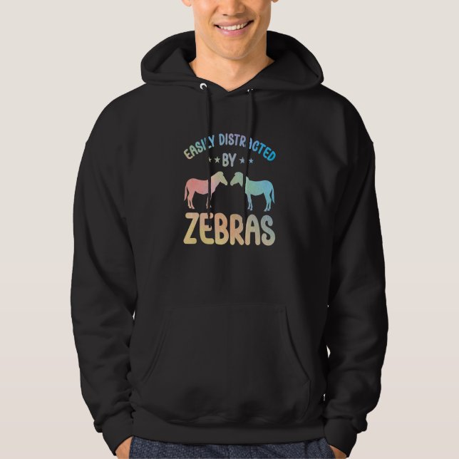 Zebra Outfit for Zebra Lovers for Women Girls Hoodie (Front)