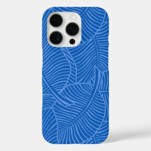 Zebra Palm Hawaiian Tropical Ocean Blue iPhone 16 Pro Case