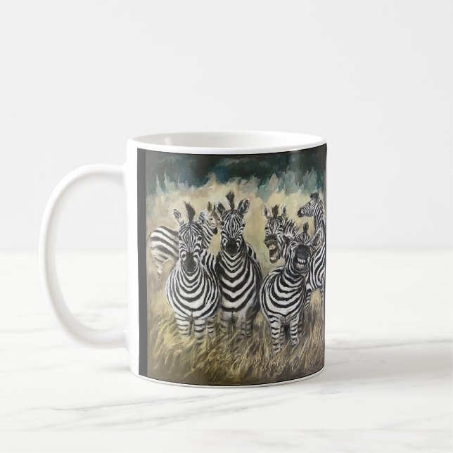 Zebra Party Coffee Mug (Left)