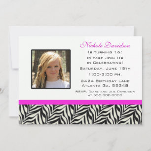 Zebra: Party Of The Year Invitations