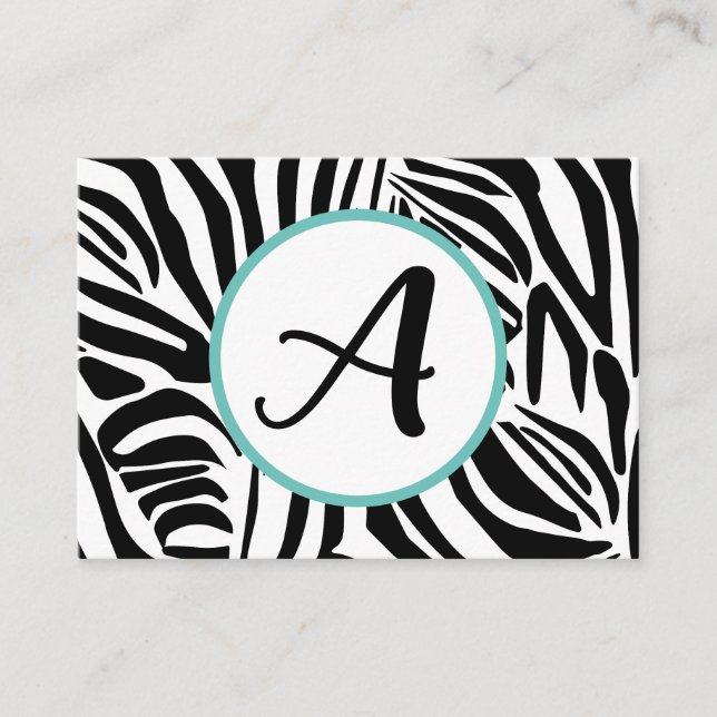 Zebra Pattern Advice Card (Front)