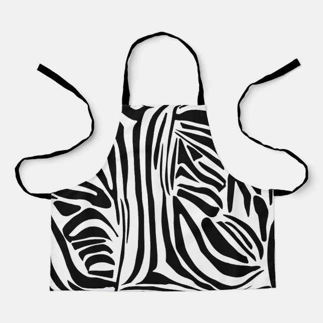 Zebra pattern apron (Front)