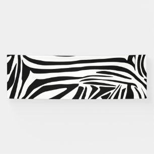 Zebra pattern banner