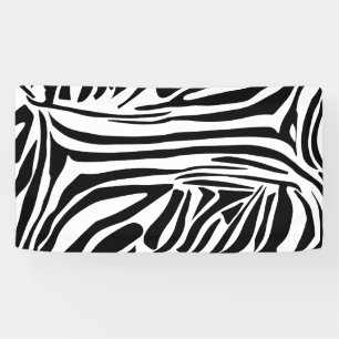 Zebra pattern banner