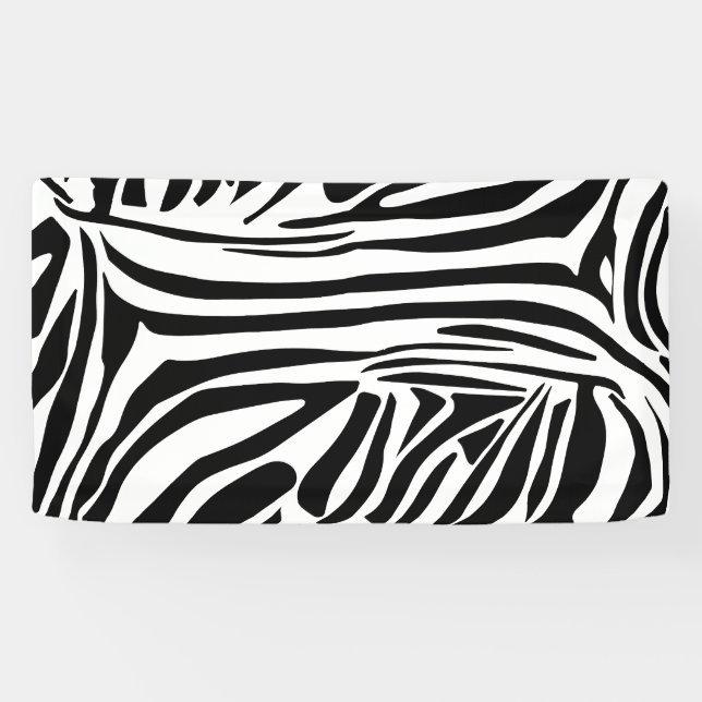 Zebra pattern banner (Horizontal)