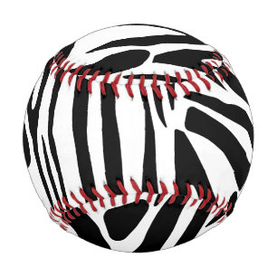 Zebra pattern baseball