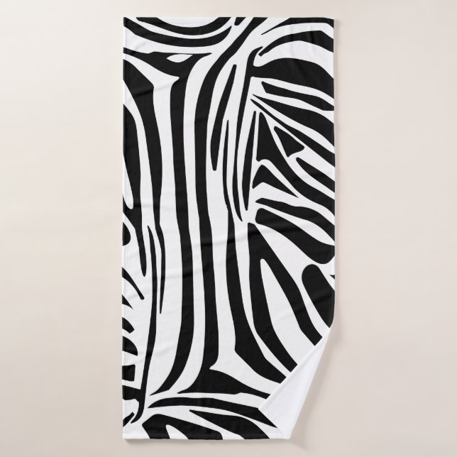 Zebra pattern bath towel (Bath Towel)
