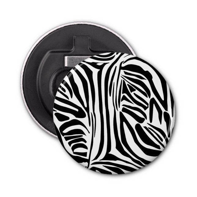 Zebra pattern bottle opener (Front)