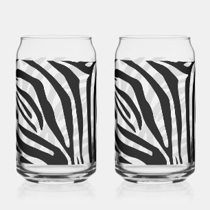 Zebra pattern can glass