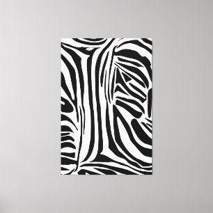 Zebra pattern canvas print
