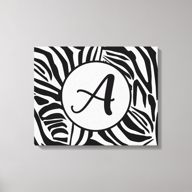 Zebra Pattern Canvas Print (Front)