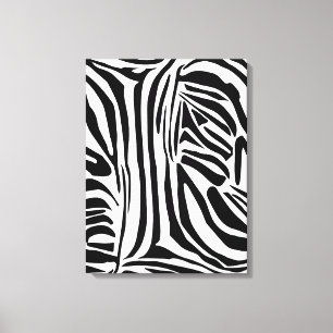 Zebra pattern canvas print