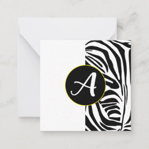 Zebra Pattern Card