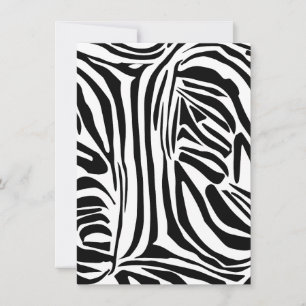 Zebra pattern card