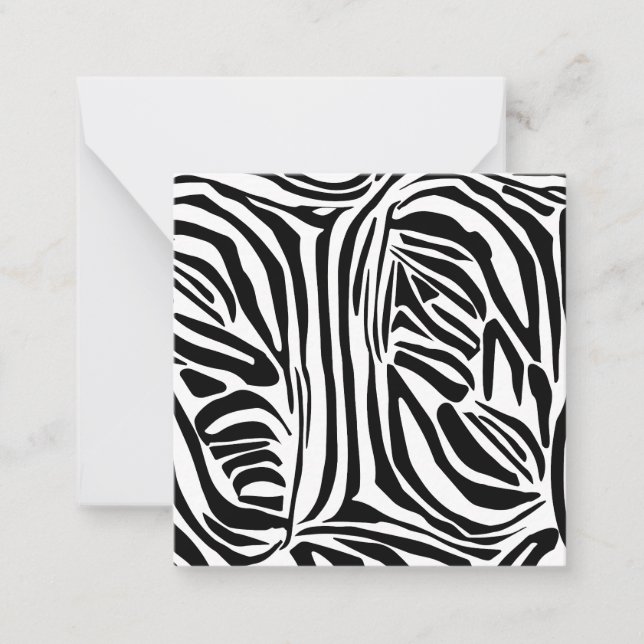 Zebra pattern card (Front)