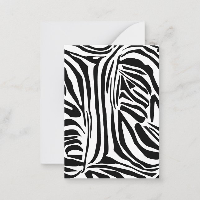 Zebra pattern card (Front)
