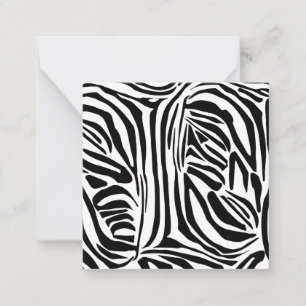 Zebra pattern card