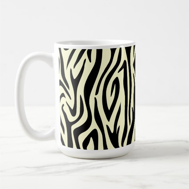 Zebra Pattern Coffee Mug (Left)