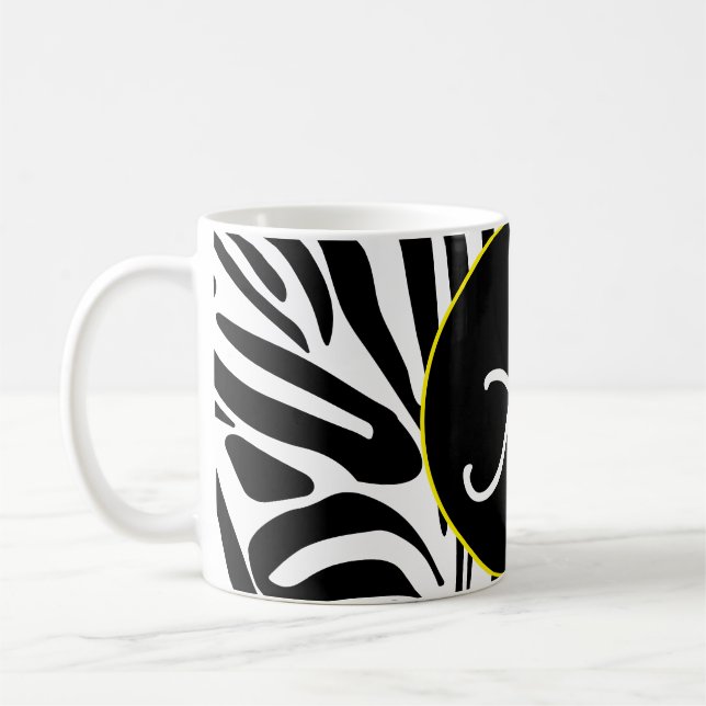 Zebra Pattern Coffee Mug (Left)
