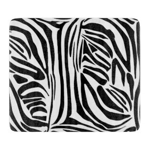 Zebra pattern cutting board