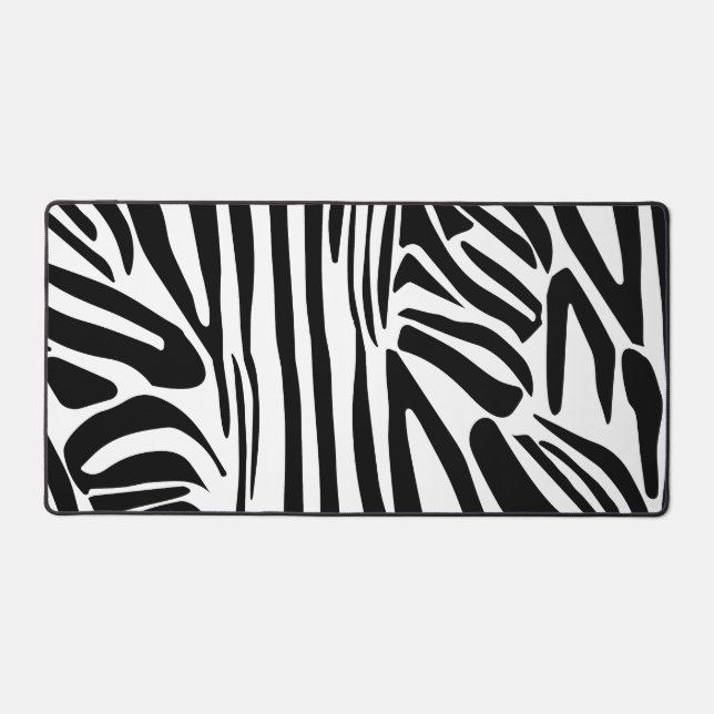 Zebra pattern desk mat (Front)